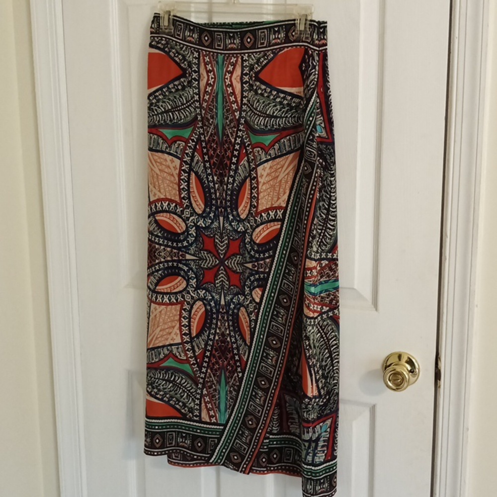 Maeve Vibrant Patterned Maxi Skirt